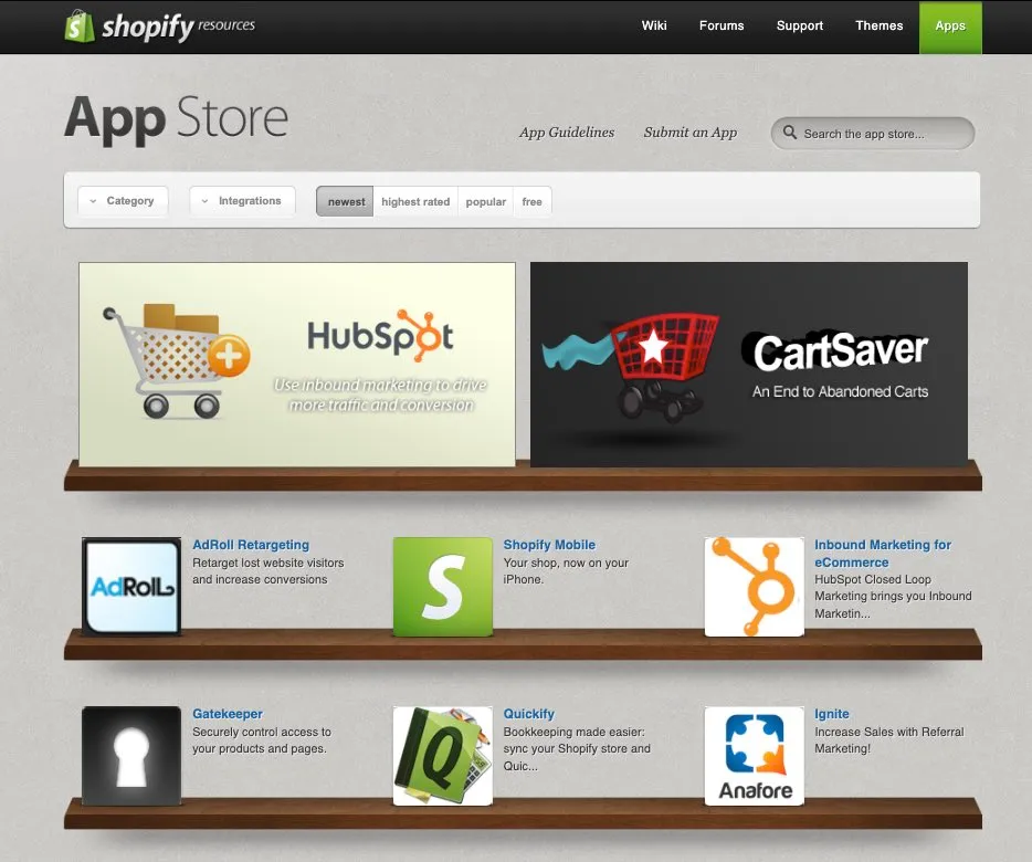 ReferralCandy on the Shopify App Store, 2010